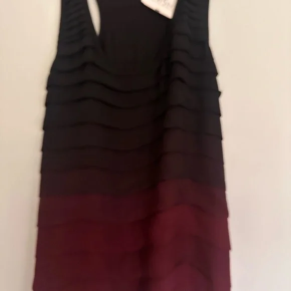 Saks 5th Avenue Burgundy Layered Sleeveless Top - Picture 5 of 9